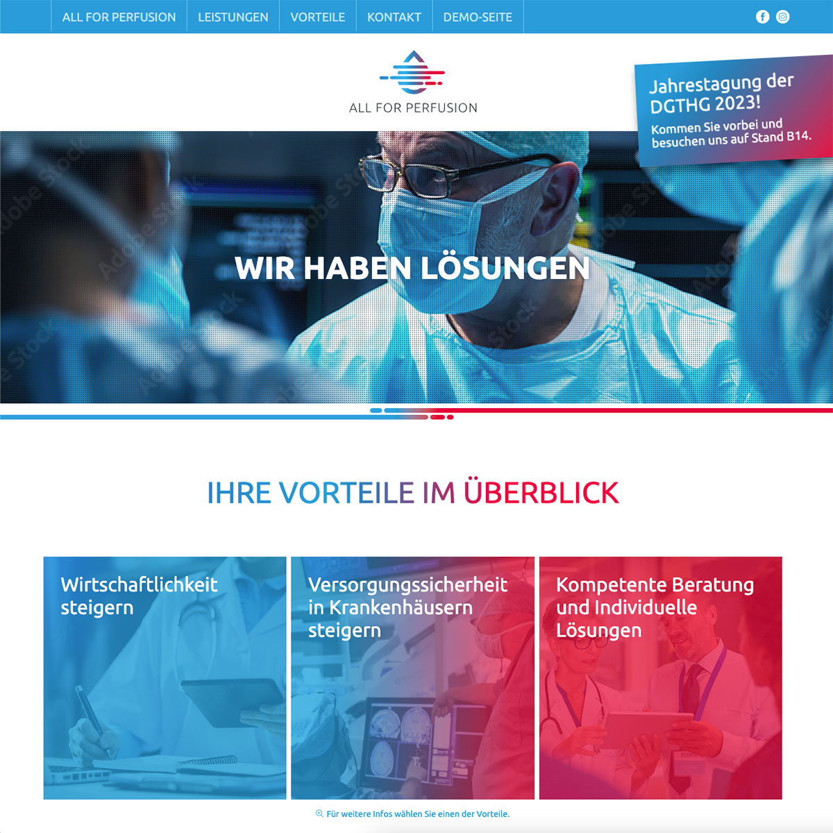 ALL FOR PERFUSION | Webseite ALL FOR PERFUSION | Webseite
